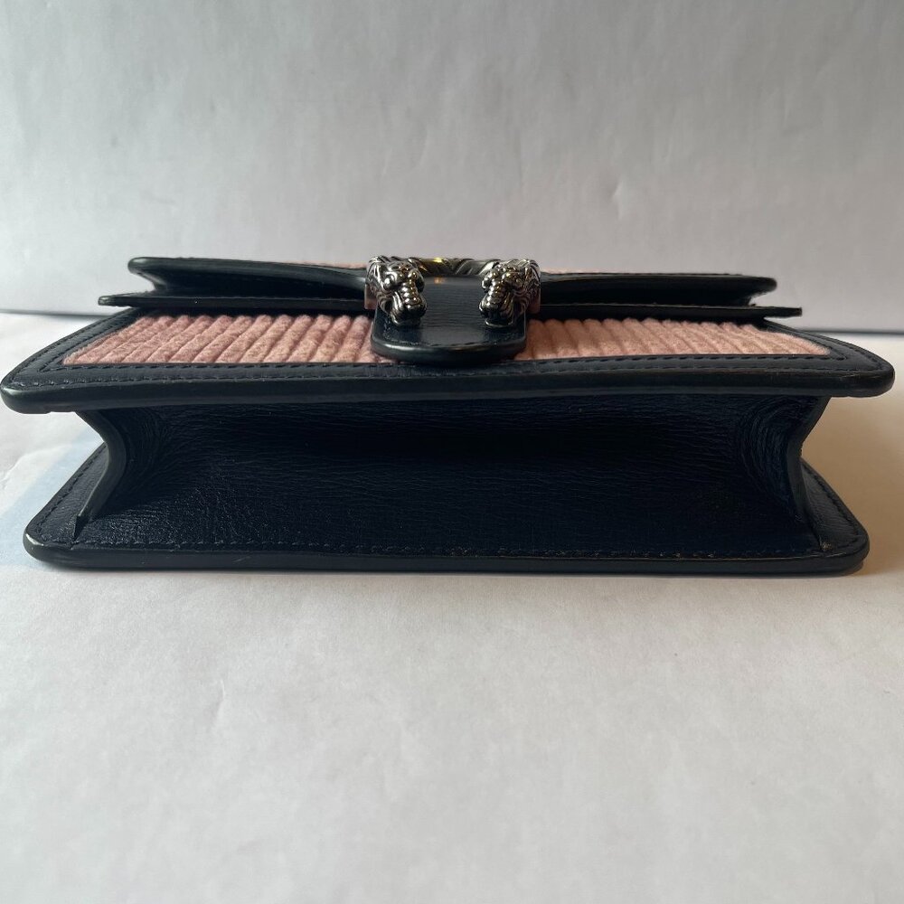 Gucci Dionysus Mini Pink Corduroy and Leather Shoulder/Crossbody Bag - Preowned - Picture 12 of 16